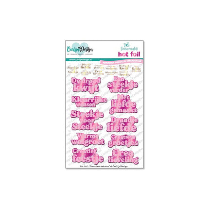 Creatieve teksten Hot foil CDHF-0087