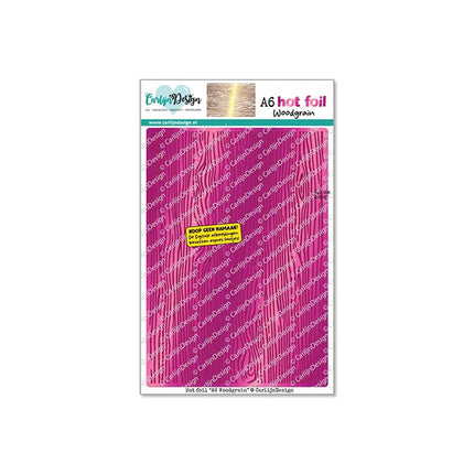 A6 Woodgrain hot foil CDHF-0090