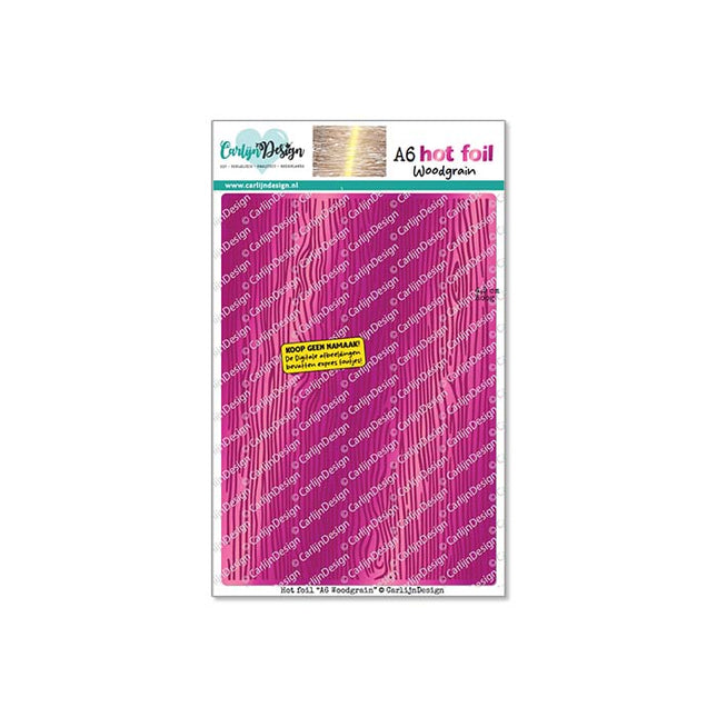 A6 Woodgrain hot foil CDHF-0090