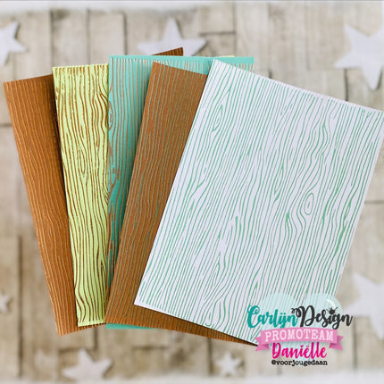 A6 Woodgrain hot foil CDHF-0090