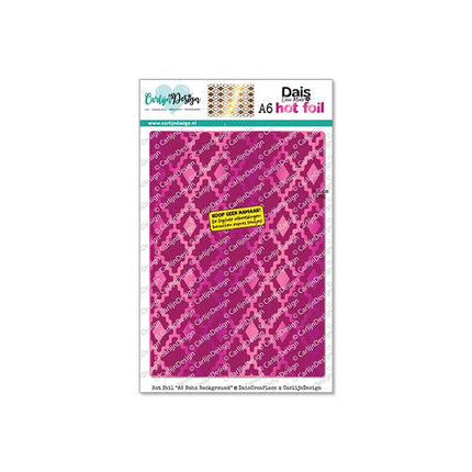 A6 Boho Background hot foil CDHF-0093
