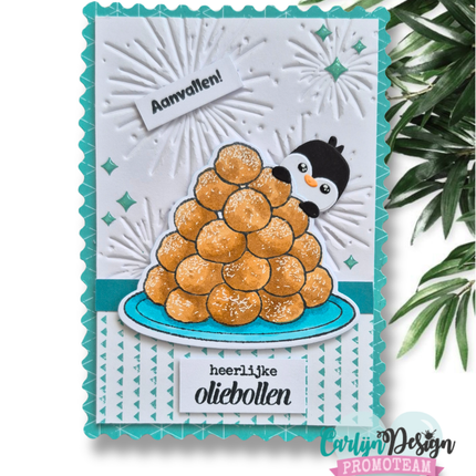A6 Festive Fireworks hot foil CDHF-0095