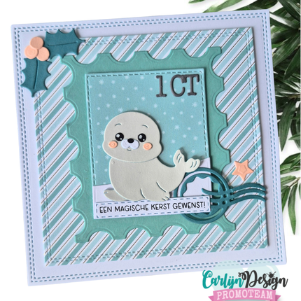 Kerst Groetjes snijmallen CDJD-0094