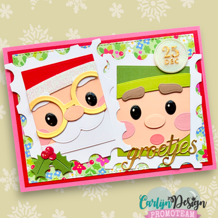 Kerst Groetjes snijmallen CDJD-0094