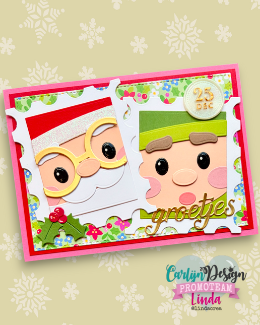 Kerst Groetjes snijmallen CDJD-0094