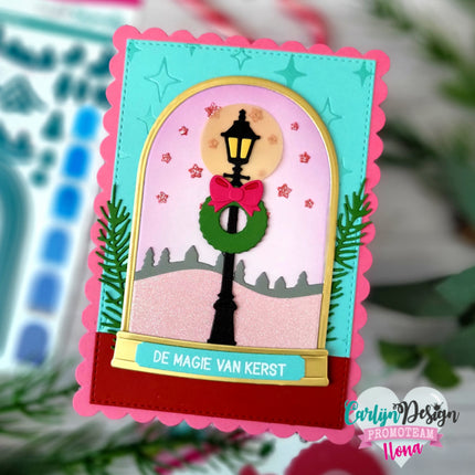 Snowglobe scenes stencils CDSC-0028