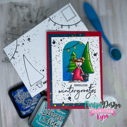 Snowglobe scenes stencils CDSC-0028