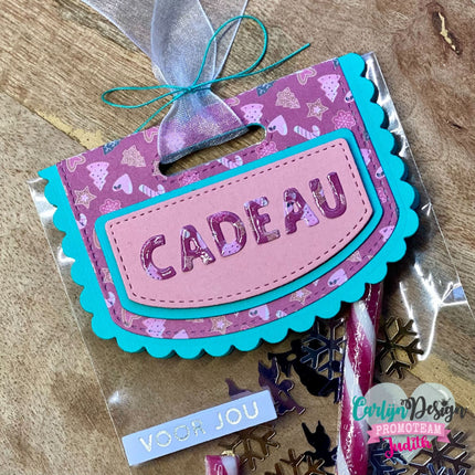 Snijmallen Giftbag topper CDSN-0284