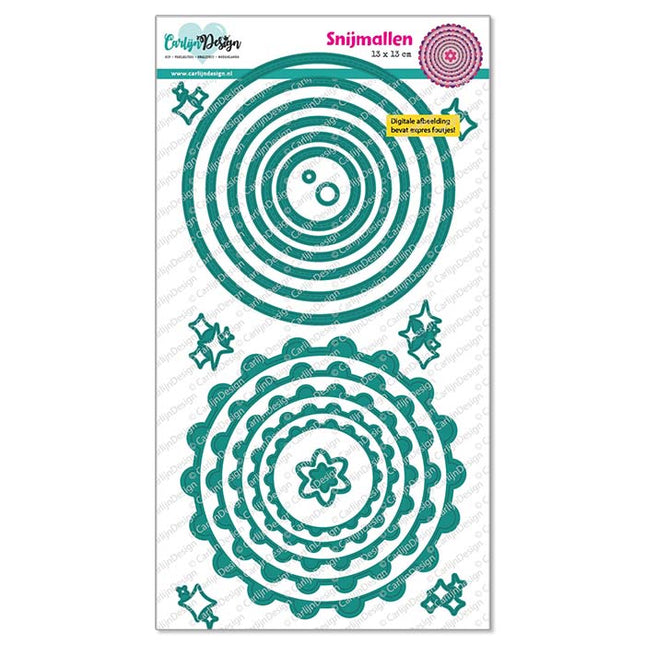 Cirkels geschulpt Snijmallen CDSN-0350