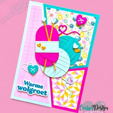 Creatieve teksten bijpassende snijmallen CDSN-0354