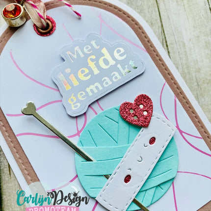 Creatieve teksten bijpassende snijmallen CDSN-0354