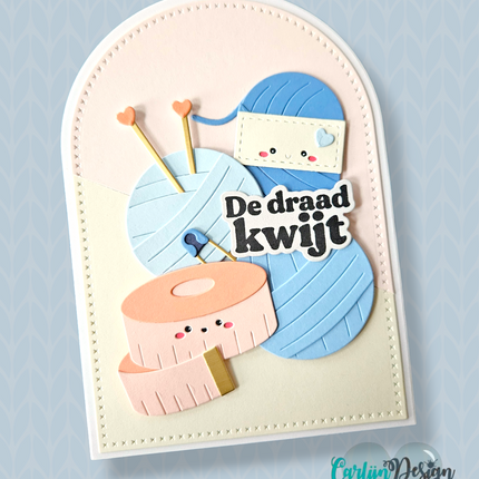 Creatieve teksten bijpassende snijmallen CDSN-0354