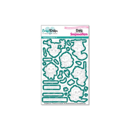 Creatieve aapjes bijpassende snijmallen CDSN-0358