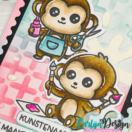 Creatieve aapjes bijpassende snijmallen CDSN-0358