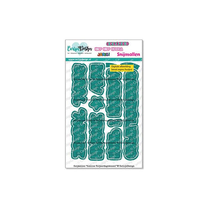 Outline Verjaardagswensen Snijmallen CDSN-0359