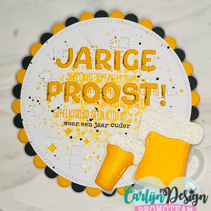 Outline Verjaardagswensen Snijmallen CDSN-0359