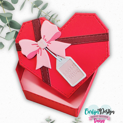 Heart bonbon box snijmallen CDSN-0362