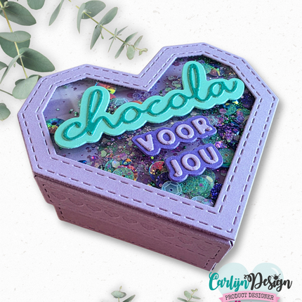 Heart bonbon box snijmallen CDSN-0362