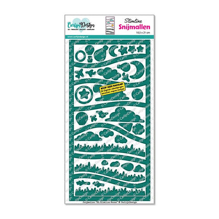 DL Slimline Waves snijmallen CDSN-0377