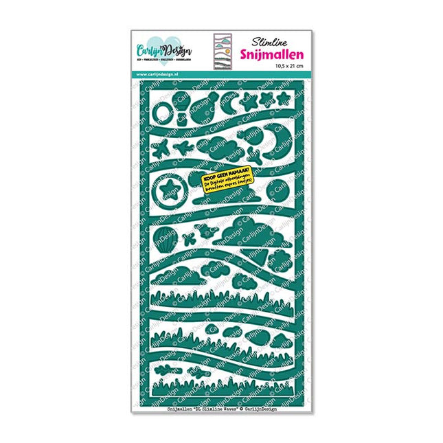 DL Slimline Waves snijmallen CDSN-0377