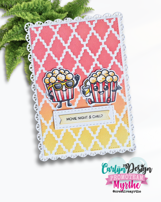 Popcorn Party snijmallen CDSN-0395