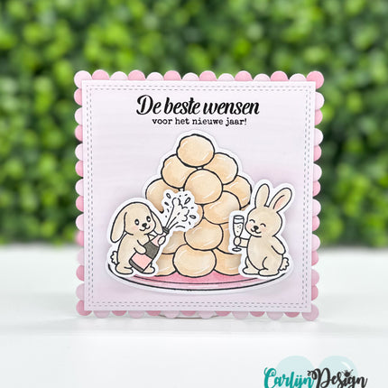 Nieuwjaar Konijnen stempels CDST-0188