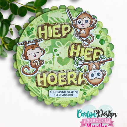 Creatieve aapjes bijpassende snijmallen CDSN-0358