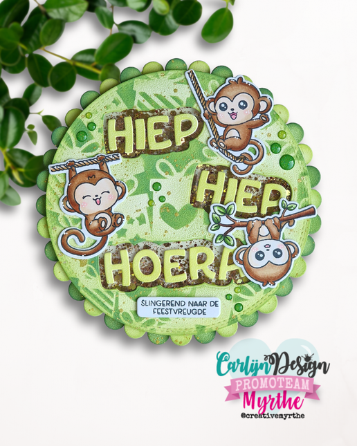 Creatieve aapjes bijpassende snijmallen CDSN-0358