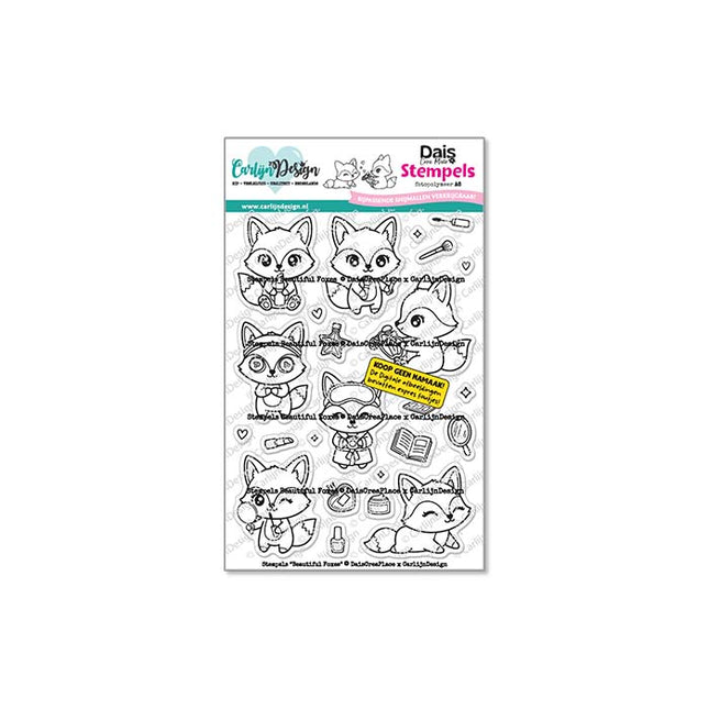 Beautiful foxes Stempels CDST-0171