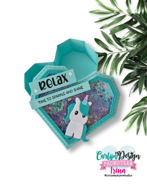 Heart bonbon box snijmallen CDSN-0362
