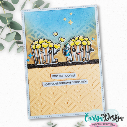 Popcorn Party stempels CDST-0181