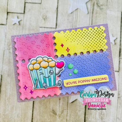 Popcorn Party stempels CDST-0181