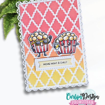 Popcorn Party stempels CDST-0181