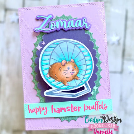 Hamster teksten stempels CDST-0184