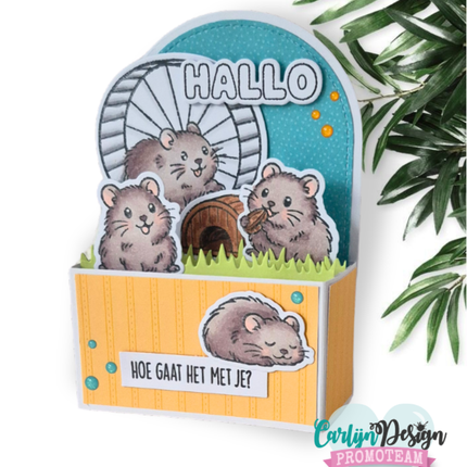 Hamster teksten stempels CDST-0184