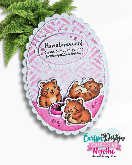 Hamster teksten stempels CDST-0184
