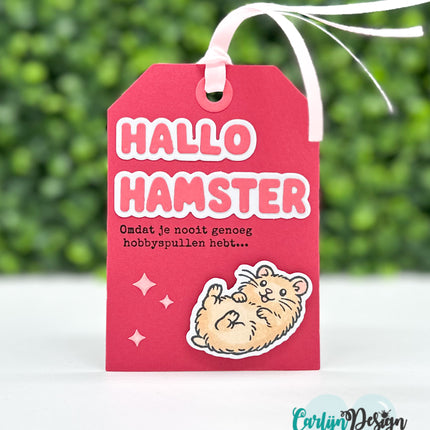 Hamster teksten stempels CDST-0184