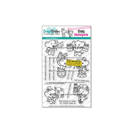 Circus Olifanten stempels CDST-0187