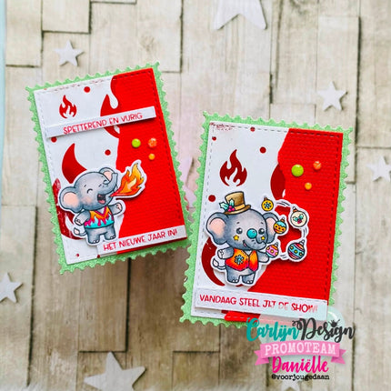 Bundel Stempels & Snijmallen Circus Olifanten CDBD-0001
