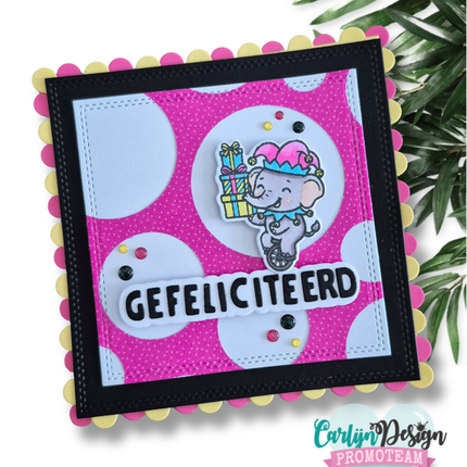 Circus olifanten bijpassende snijmallen CDSN-0404