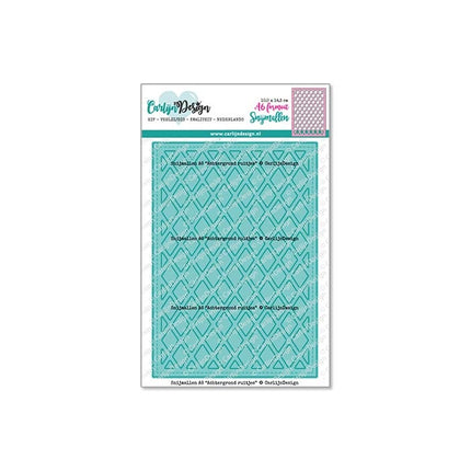 CarlijnDesign A6 Achtergrond ruitjes snijmallen CDSN-0178