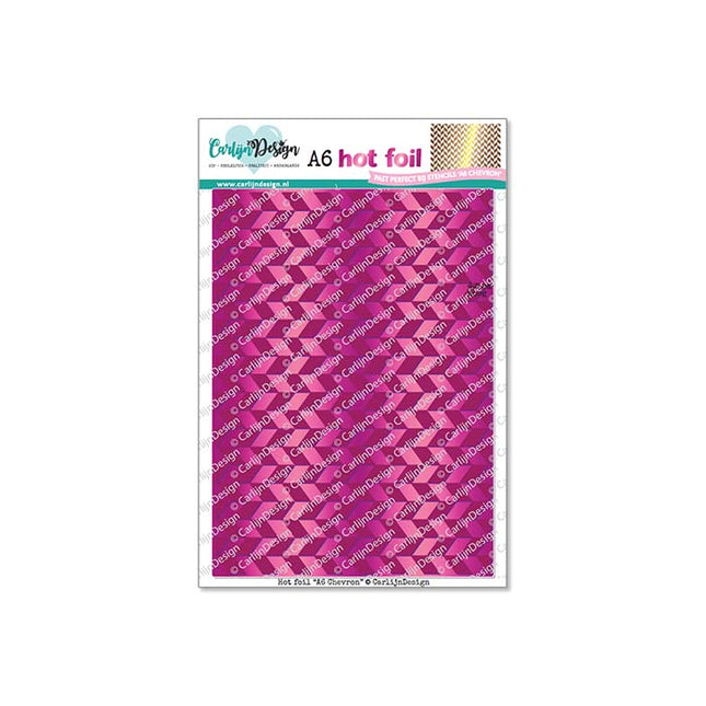CarlijnDesign A6 Chevron hot foil CDHF-0085