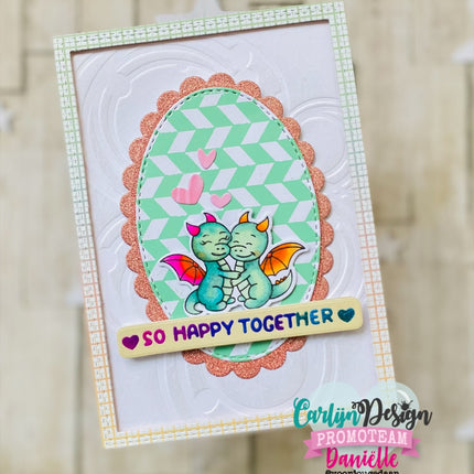 CarlijnDesign A6 Chevron hot foil CDHF-0085