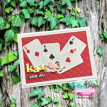 CarlijnDesign A6 Chevron hot foil CDHF-0085