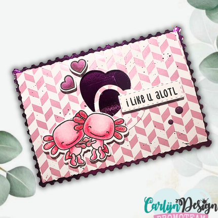 CarlijnDesign A6 Chevron hot foil CDHF-0085