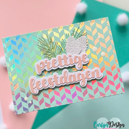 CarlijnDesign A6 Chevron hot foil CDHF-0085