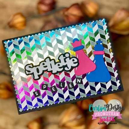 CarlijnDesign A6 Chevron Stencils CDSC-0048