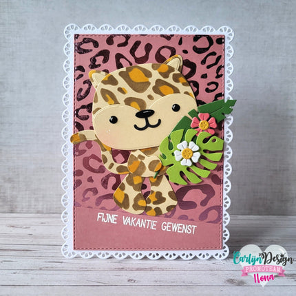CarlijnDesign A6 Panter hot foil CDHF-0024