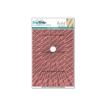 CarlijnDesign A6 Sunburst hot foil CDHF-0019