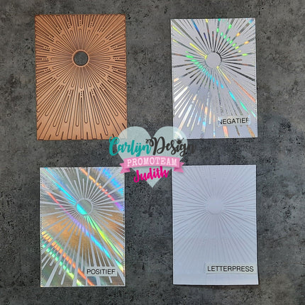 CarlijnDesign A6 Sunburst hot foil CDHF-0019